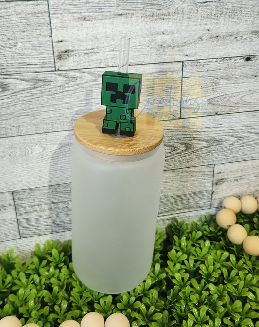 MINE-CRAFT STRAW TOPPER