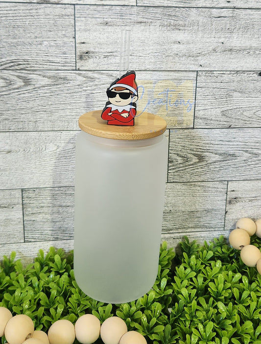 ELF ON THE SHELF STRAW TOPPER