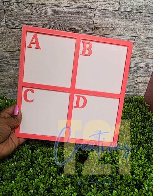 ABCD CLAIM BOARD/PERSONALIZED