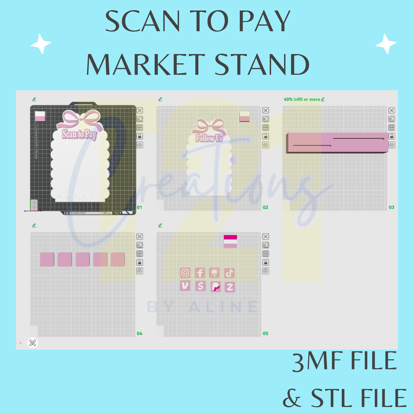 COQUETTE SCAN TO PAY STL DIGITAL FILE