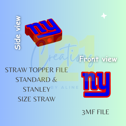 GIANTS STRAW TOPPER STL FILE