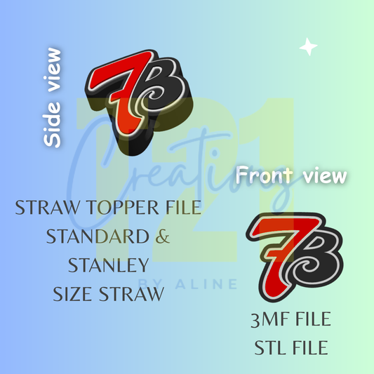 7B STRAW STRAW TOPPER STL FILE